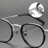 Henk Titanium Vintage Oval Eyeglasses Frame