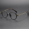 Titanium Vintage Round Eyeglasses Frames DTX426