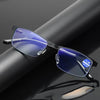 MEN'S SIMPLE SQUARE FRAME ANTI-BLUE LIGHT READING GLASSES