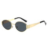 Oval Metal Fashion Retro Cat Eye Sunglasses