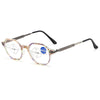 FASHION RETRO RING FOCUS HD ANTI-BLUE LIGHT READING GLASSES