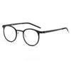 Philo Ultra-light pure titanium retro round glasses frame