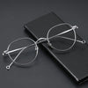 Titanium Vintage Round Eyeglasses Frames ST3125