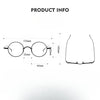 Titanium Vintage Round Eyeglasses Frames 10518R