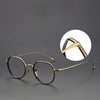 Titanium Geometric Glasses Frame  KMN7310