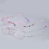 WOMEN'S RIMLESS CUT RIM DIAMOND ANTI BLUE LIGHT GLASSES