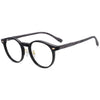 Freda Retro Round Wood Grain Leg Glasses Frame