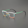 Garnet Rectangle Titanium Glasses Frame