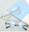 Haley Retro Rectangle Glasses Frames