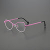 Janan Cat Eyes Titanium Glasses Frame