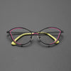 Jeanie Cat Eyes Titanium Glasses Frame