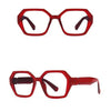 Jodie Retro Neon Polygon Glasses Frame