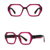 Jodie Retro Neon Polygon Glasses Frame