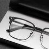 BUSINESS METAL HALF-FRAME ANTI-BLUE LIGHT READING GLASSES