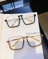 Linda Oversized Square Transparent Glasses