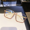 Linda Oversized Square Transparent Glasses