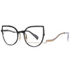 Liz Personality Cat Eye Metal Irregular Glasses Frame