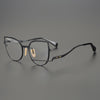 Liz Personality Cat Eye Metal Irregular Glasses Frame