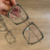 Mabel Vintage Rhinesotne Rectangle Glasses Frames