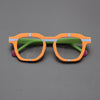 Amon Retro Rectangle Glasses Frame