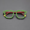 Amon Retro Rectangle Glasses Frame