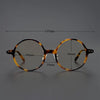 Falkor Hand Craft Retro Tortoise Round Glasses Frame