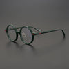 Falkor Hand Craft Retro Tortoise Round Glasses Frame