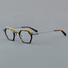 Nurhan Retro Acetate Titanium Glasses Frame