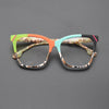 Olita Multicolor Square Acetate Glasses Frame