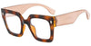 Ophelia Oversized Square Glasses Frame