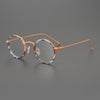 Parson Round Acetate Titanium Glasses Frame