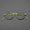 Parson Round Acetate Titanium Glasses Frame