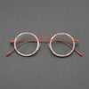 Parson Round Acetate Titanium Glasses Frame