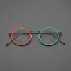 Parson Round Acetate Titanium Glasses Frame