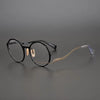 Perry Irregular High-End Retro Round Glasses Frame