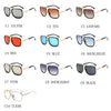 Flat Top Mirror Sun Glasses Square Gold Male Superstar Oversized Men Sunglasses