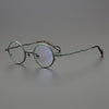 Hana Retro Round Titanium Eyeglasses Frame