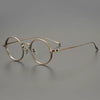 Salan Vintage Round Titanium Eyeglasses Frame