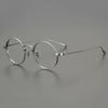 Salan Vintage Round Titanium Eyeglasses Frame