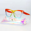 Southood Rainbow Glasses Frame With Free Rainbow Case