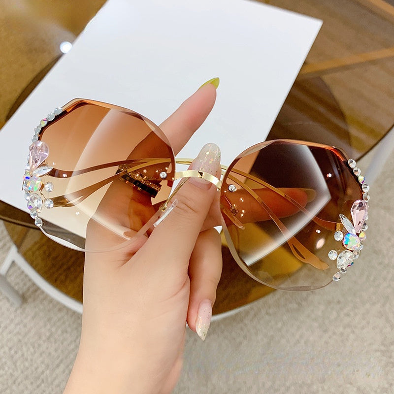 Luxury Cat Eye Diamond Sunglasses New Women Men Fashion Rhinestones S –  Jollynova
