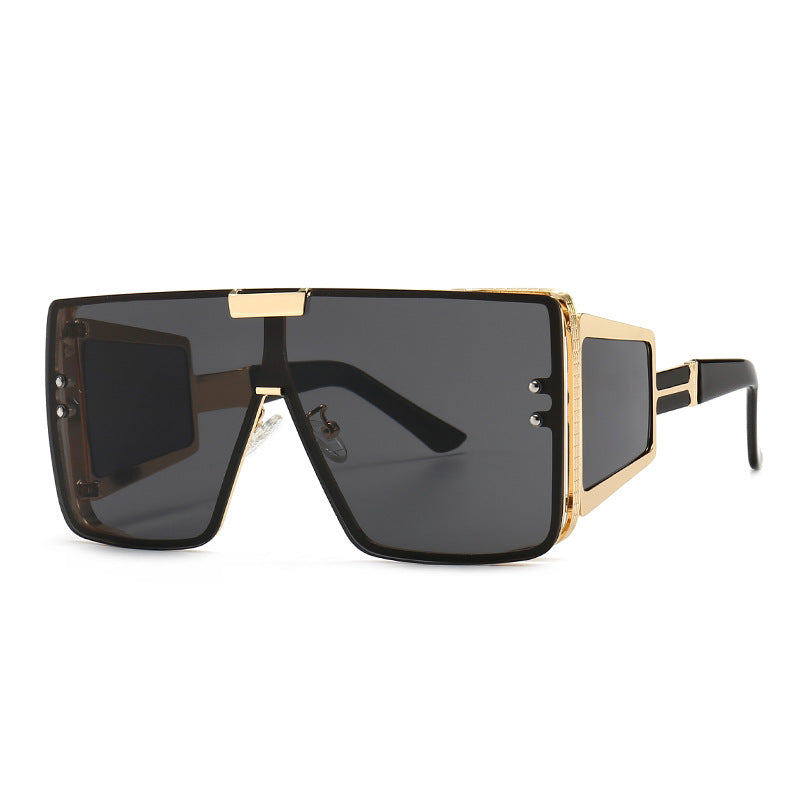 2021 Vintage Flat Top One Piece Sunglasses Sun Glasses Women Men