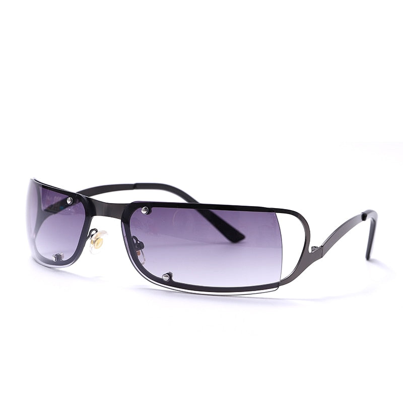 Punk Sports Sunglasses Women Brand Designer Wrap Around Sun Glasses For Men  UV400 Goggles Shades One Piece Fashion Eyewear