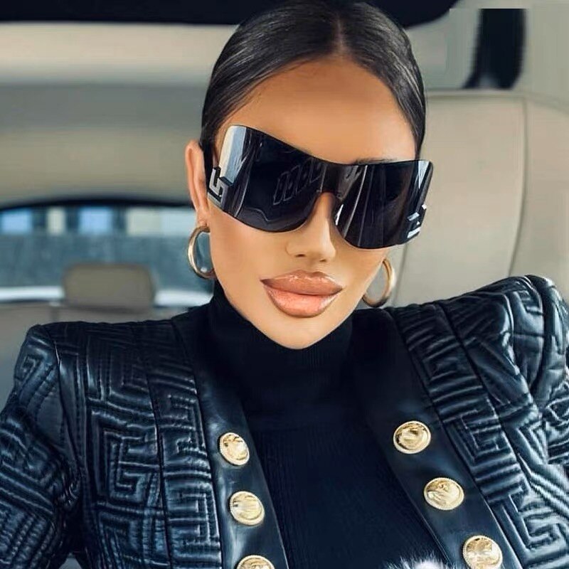New Luxury Brand Designer Square Oversized Sunglasses Men Women