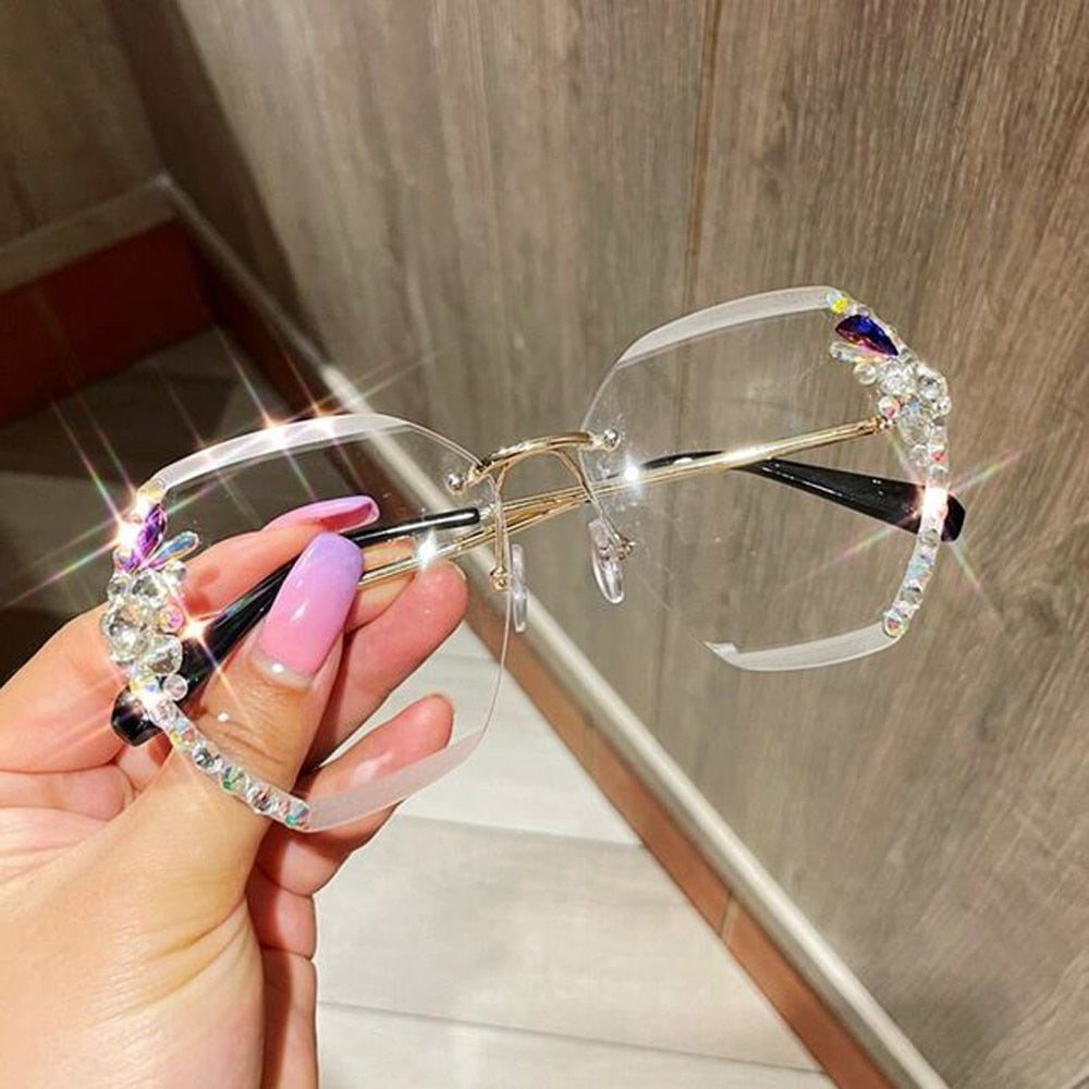 Sunglasses Women 2023 Luxury Rhinestone Oversized Designer Shades Glasses  UV400