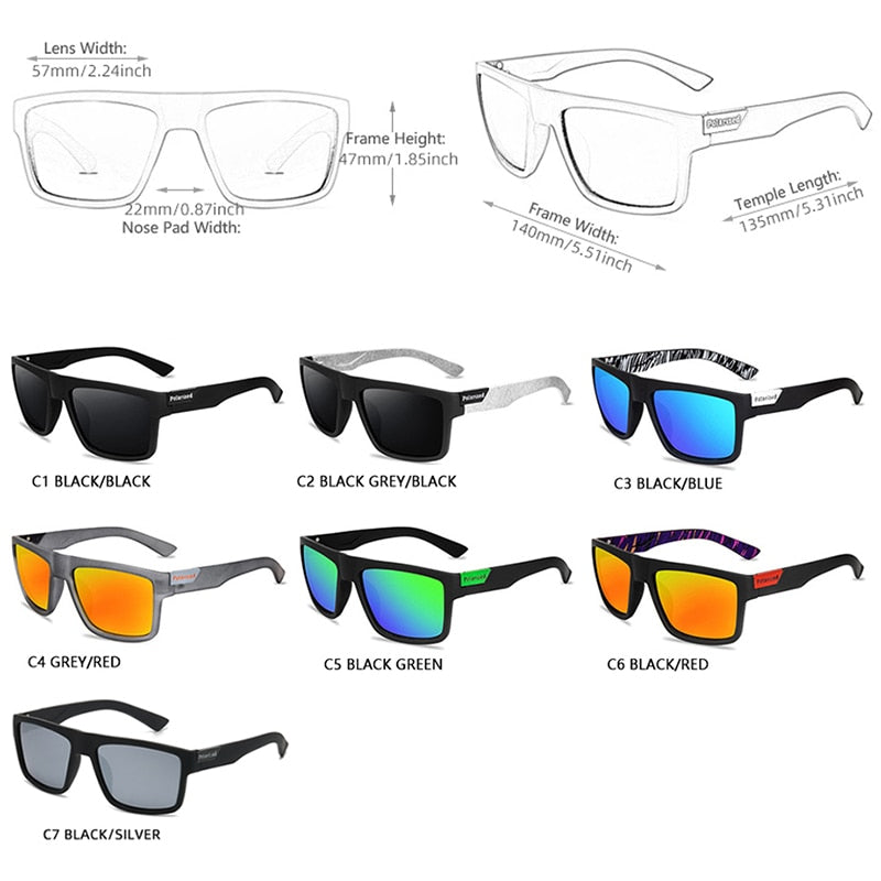 Men Polarized Sunglasses Driving Pilot Uv400 Fishing Eyewear Sport Glasses  Usa