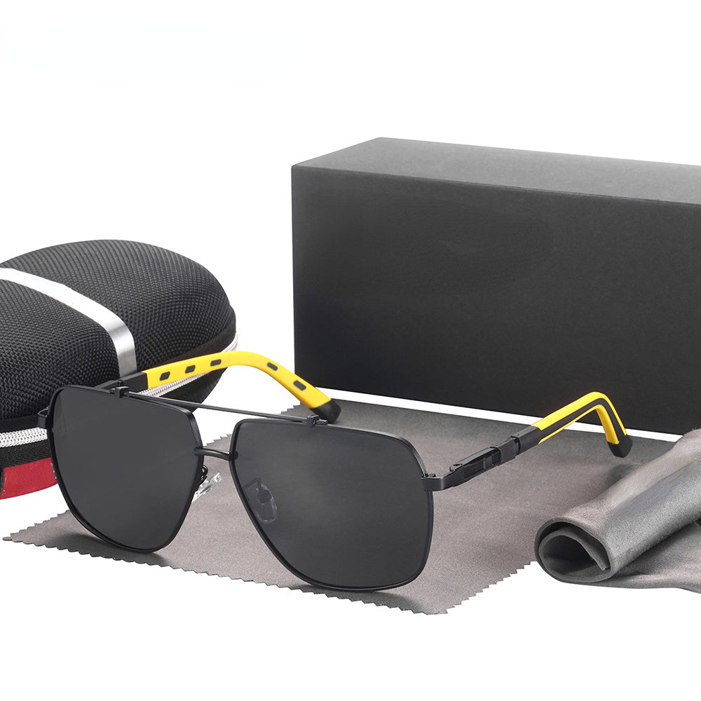 Aluminum Magnesium Square Polarized Photochromic Sunglasses Men Sun Gl –  Jollynova
