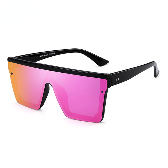 2020 Outdoor Sports Trendy Mirrored Flat Top Polarized Sunglasses Mens  Classic Designer Oversized Sun Glasses for Women