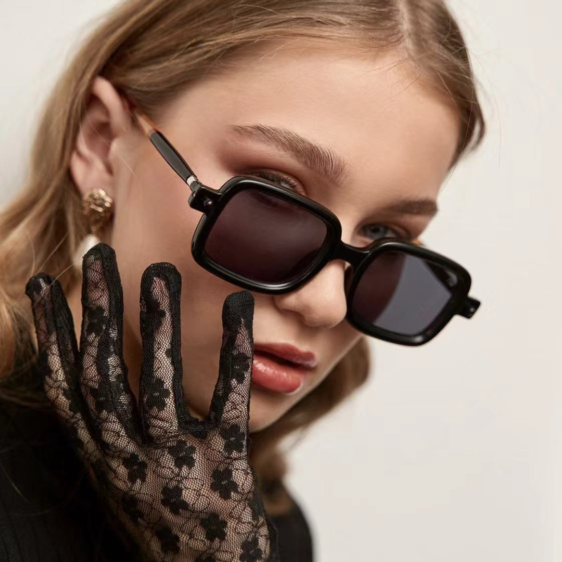 Square Rimless Sunglasses Women Luxury Glasses Women/Men Retro Brand E –  Jollynova