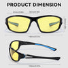 SIPHEW Night Driving Glasses, Sports Polarized Yellow Night Vision Glasses for Men Women, Reduce Glare and Enhance Vision